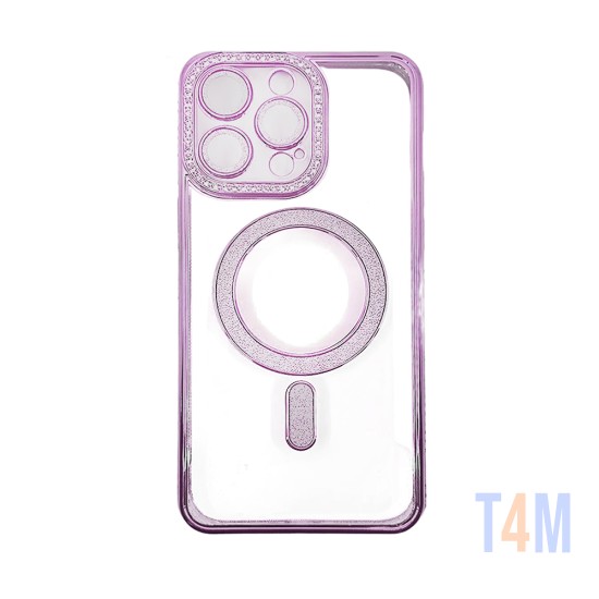 Magnetic Case with Camera Lens for Apple iPhone 15 Pro Max Pink